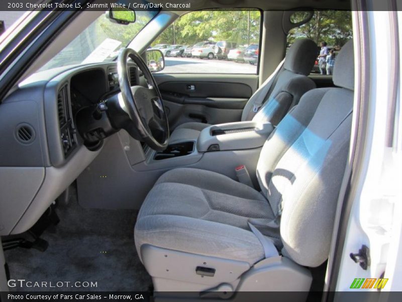 Summit White / Gray/Dark Charcoal 2003 Chevrolet Tahoe LS