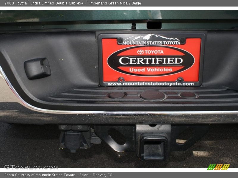 Timberland Green Mica / Beige 2008 Toyota Tundra Limited Double Cab 4x4