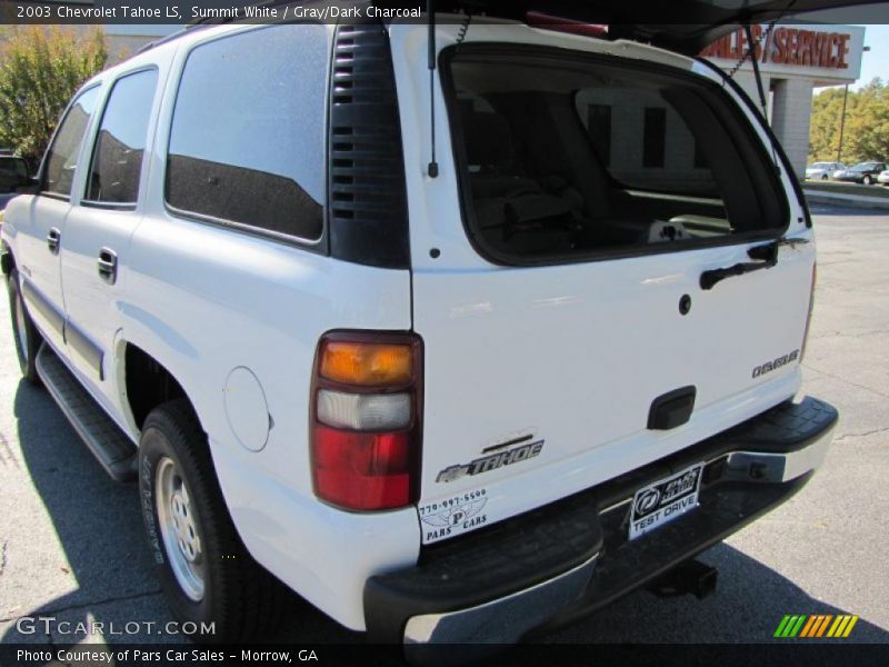 Summit White / Gray/Dark Charcoal 2003 Chevrolet Tahoe LS