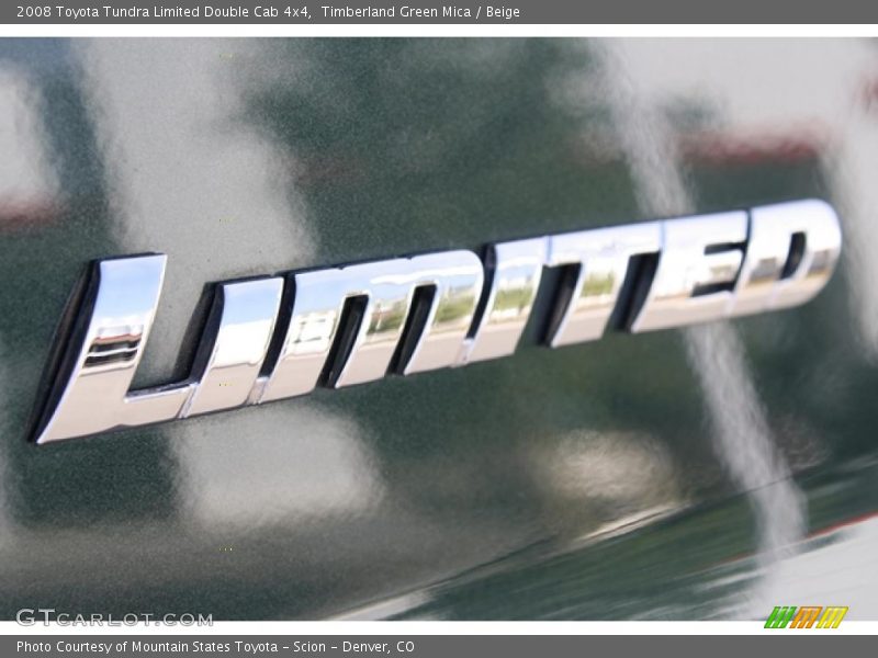 Timberland Green Mica / Beige 2008 Toyota Tundra Limited Double Cab 4x4