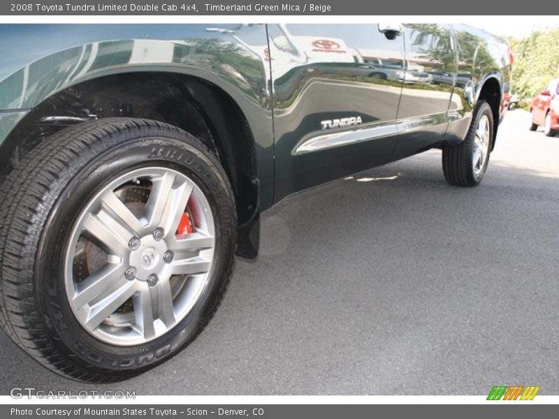 Timberland Green Mica / Beige 2008 Toyota Tundra Limited Double Cab 4x4