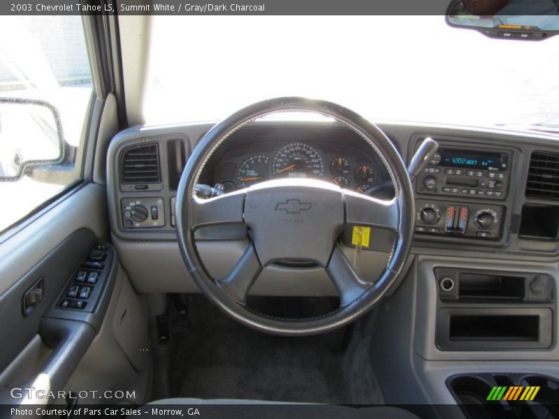 Summit White / Gray/Dark Charcoal 2003 Chevrolet Tahoe LS