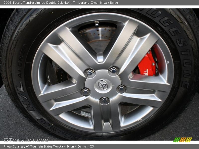 Timberland Green Mica / Beige 2008 Toyota Tundra Limited Double Cab 4x4