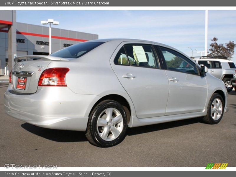 Silver Streak Mica / Dark Charcoal 2007 Toyota Yaris Sedan