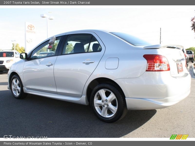 Silver Streak Mica / Dark Charcoal 2007 Toyota Yaris Sedan