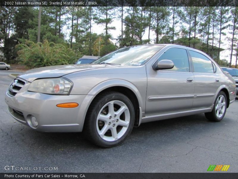 Sterling Mist Metallic / Black 2002 Nissan Maxima SE
