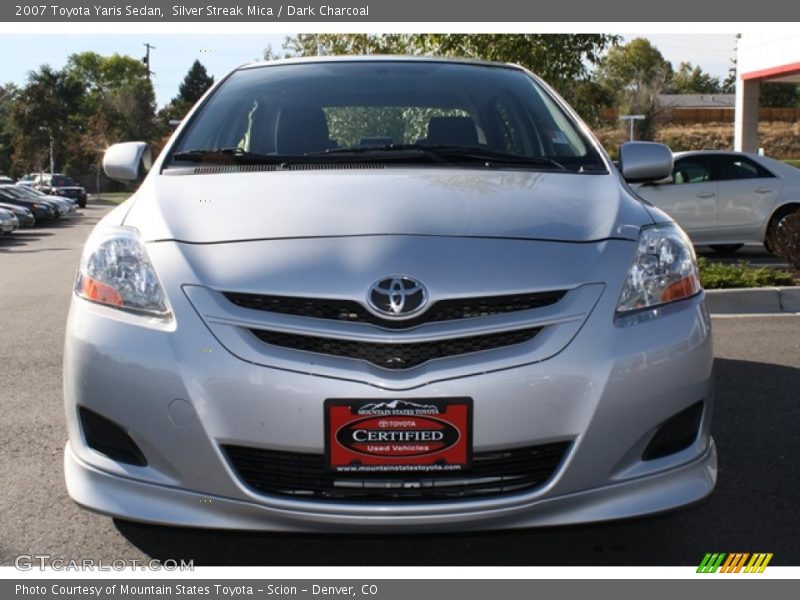 Silver Streak Mica / Dark Charcoal 2007 Toyota Yaris Sedan