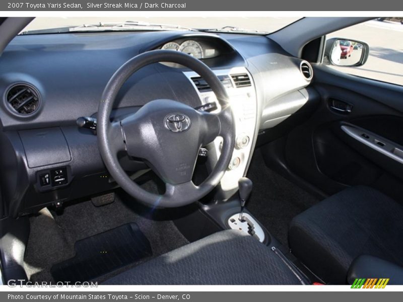 Silver Streak Mica / Dark Charcoal 2007 Toyota Yaris Sedan