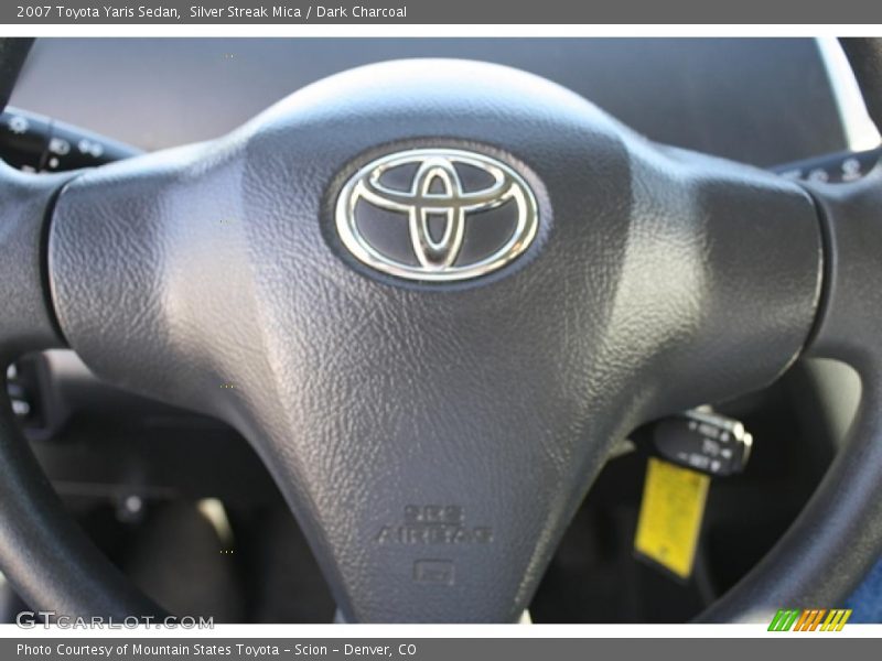 Silver Streak Mica / Dark Charcoal 2007 Toyota Yaris Sedan