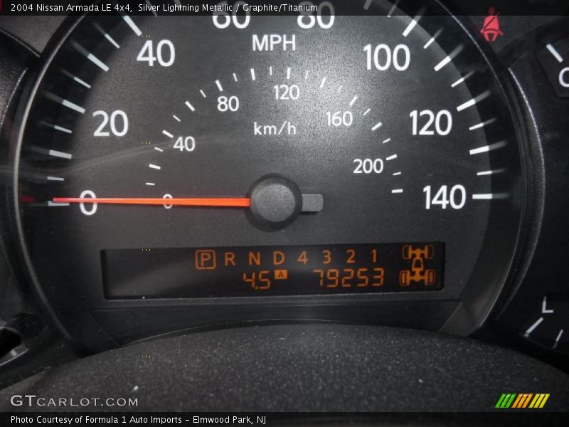 Silver Lightning Metallic / Graphite/Titanium 2004 Nissan Armada LE 4x4