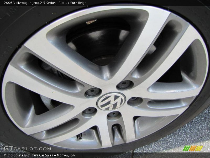 Black / Pure Beige 2006 Volkswagen Jetta 2.5 Sedan