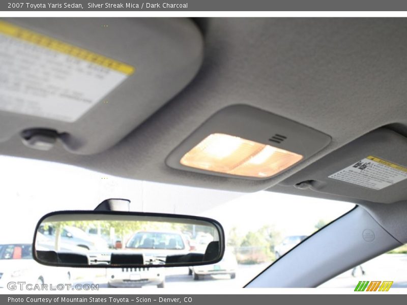 Silver Streak Mica / Dark Charcoal 2007 Toyota Yaris Sedan