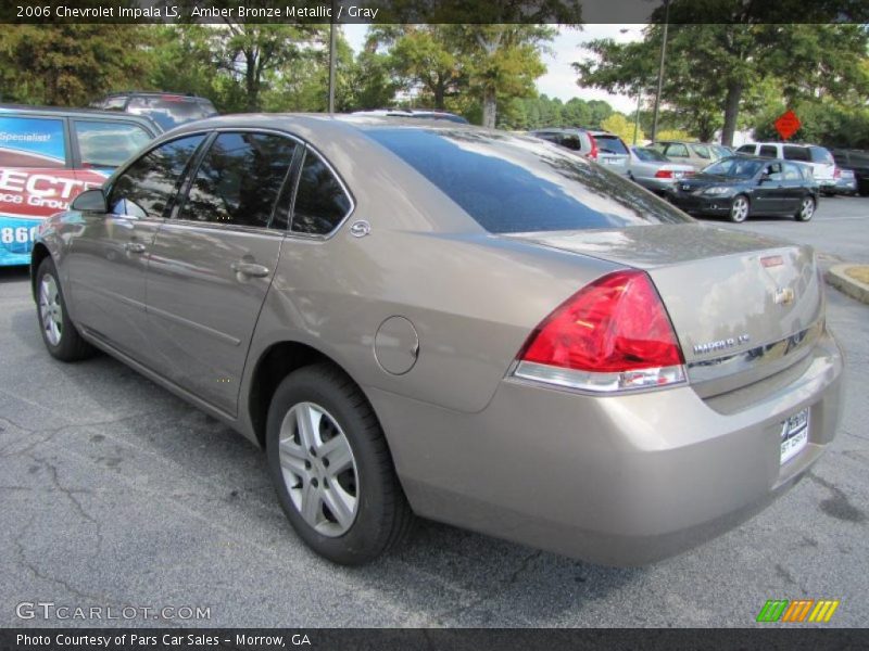 Amber Bronze Metallic / Gray 2006 Chevrolet Impala LS