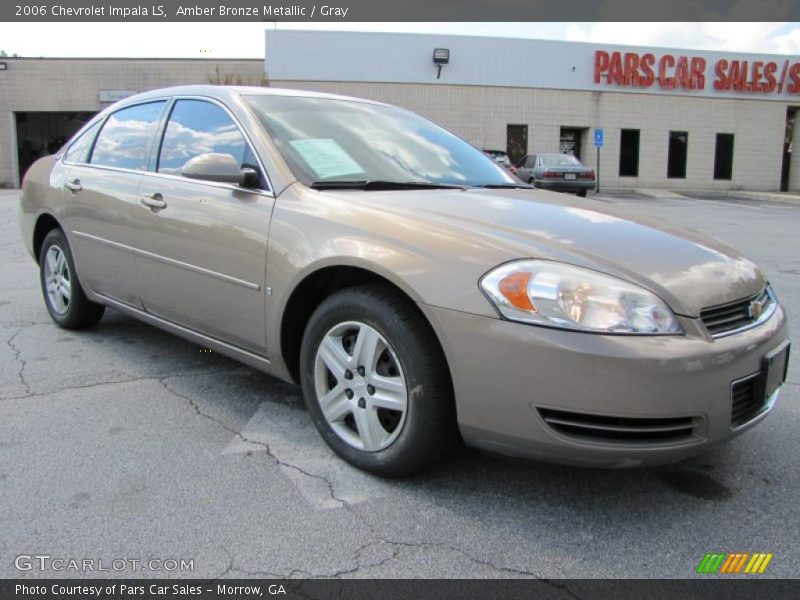 Amber Bronze Metallic / Gray 2006 Chevrolet Impala LS
