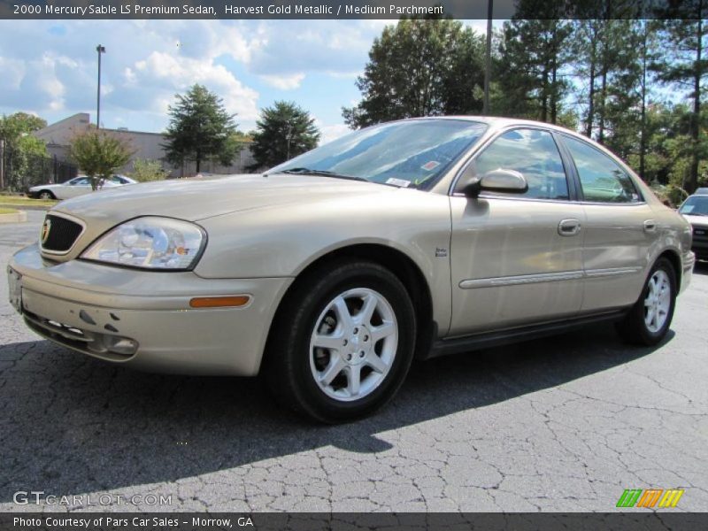 Harvest Gold Metallic / Medium Parchment 2000 Mercury Sable LS Premium Sedan