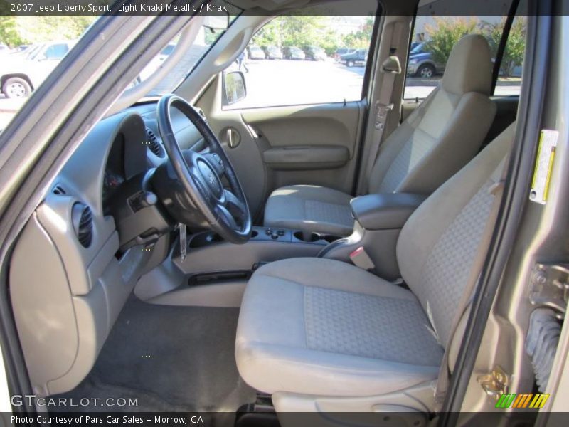 Light Khaki Metallic / Khaki 2007 Jeep Liberty Sport