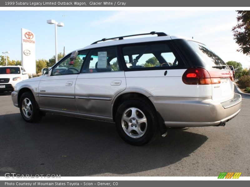 Glacier White / Gray 1999 Subaru Legacy Limited Outback Wagon