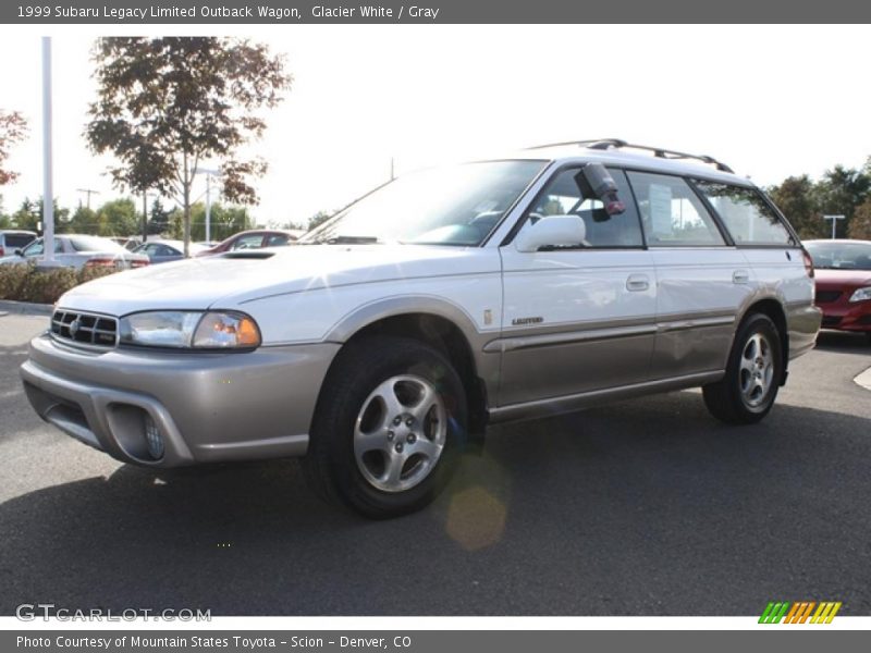 Glacier White / Gray 1999 Subaru Legacy Limited Outback Wagon