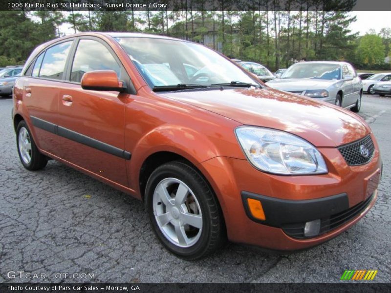 Sunset Orange / Gray 2006 Kia Rio Rio5 SX Hatchback