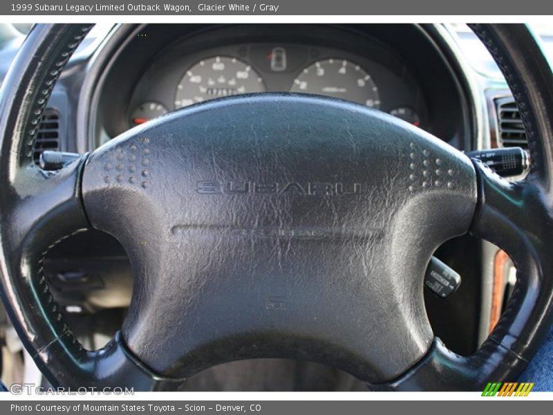 Glacier White / Gray 1999 Subaru Legacy Limited Outback Wagon