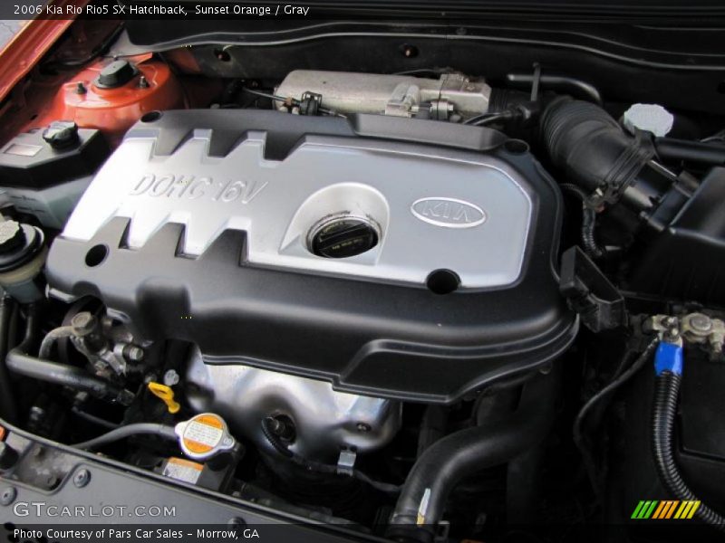  2006 Rio Rio5 SX Hatchback Engine - 1.6 Liter DOHC 16-Valve VVT 4 Cylinder