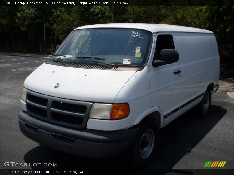 Bright White / Dark Slate Gray 2002 Dodge Ram Van 1500 Commercial