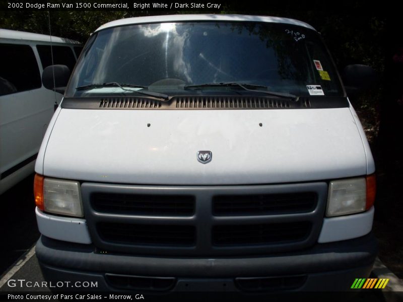 Bright White / Dark Slate Gray 2002 Dodge Ram Van 1500 Commercial