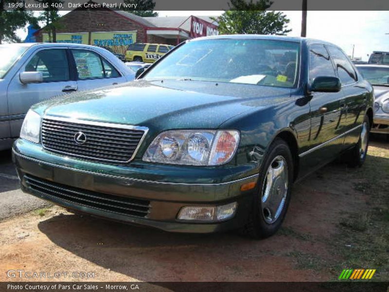 Dark Green Pearl / Ivory 1998 Lexus LS 400