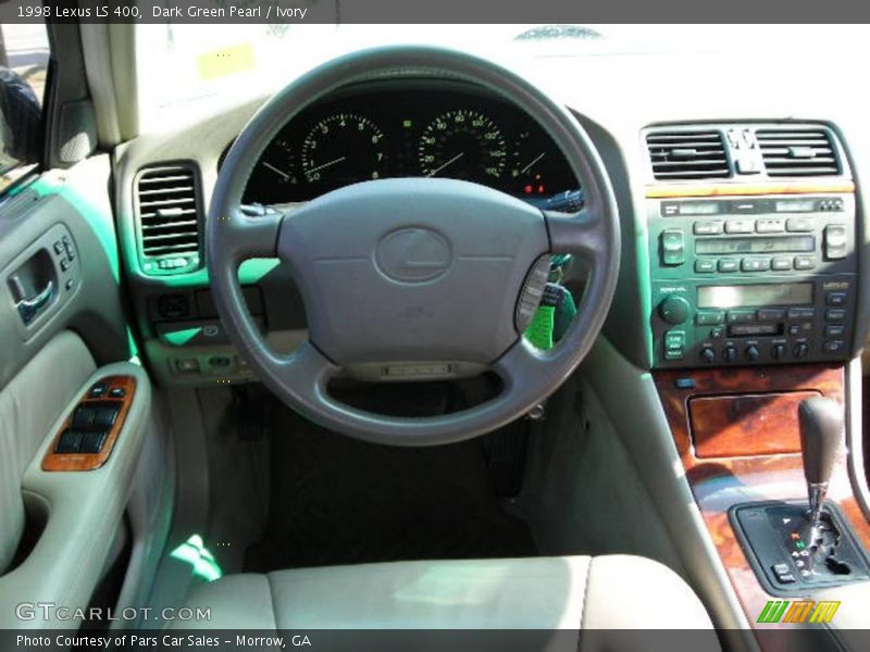 Dark Green Pearl / Ivory 1998 Lexus LS 400