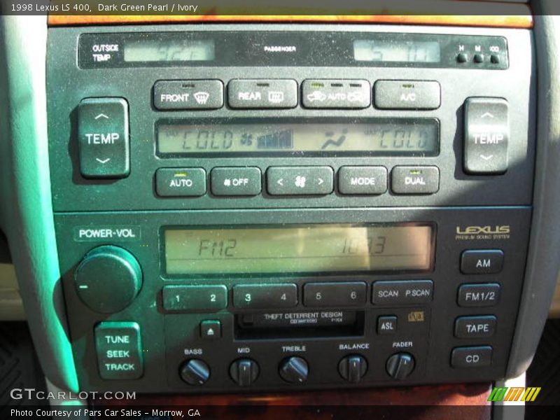 Dark Green Pearl / Ivory 1998 Lexus LS 400