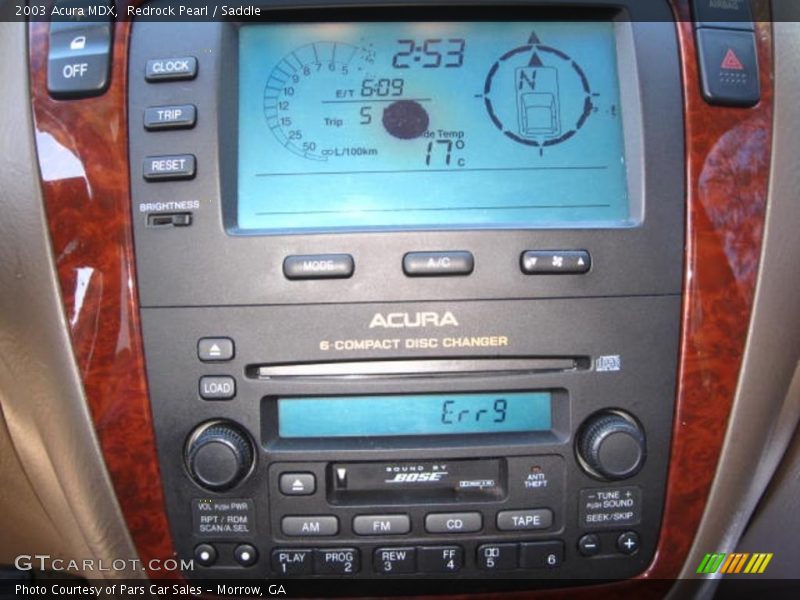 Controls of 2003 MDX 