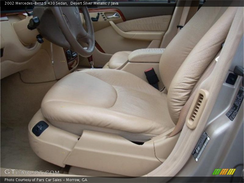 Desert Silver Metallic / Java 2002 Mercedes-Benz S 430 Sedan