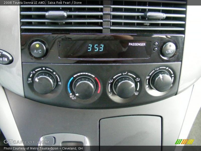 Salsa Red Pearl / Stone 2008 Toyota Sienna LE AWD