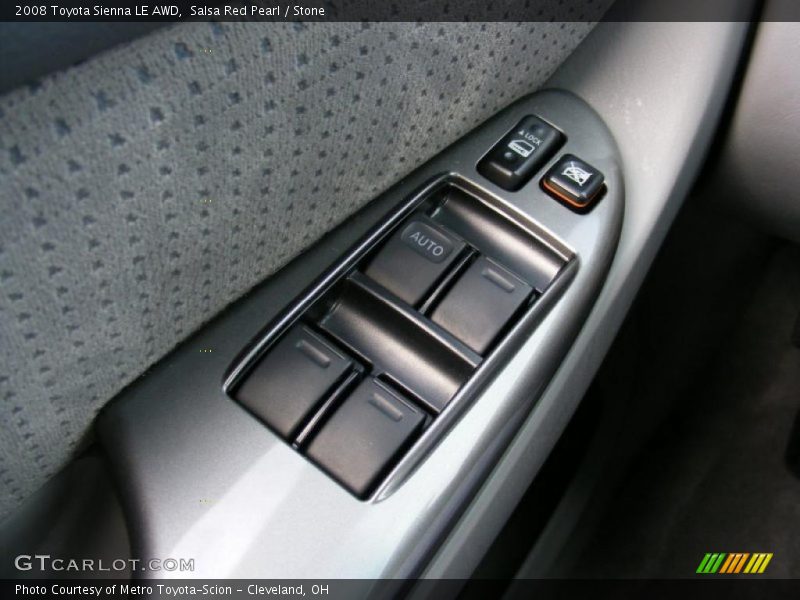 Salsa Red Pearl / Stone 2008 Toyota Sienna LE AWD