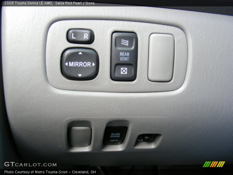 Salsa Red Pearl / Stone 2008 Toyota Sienna LE AWD