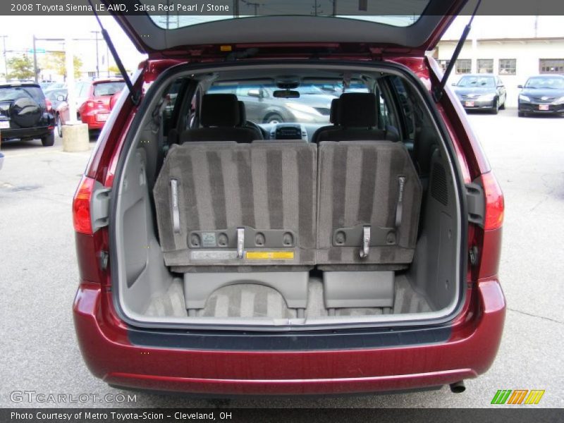 Salsa Red Pearl / Stone 2008 Toyota Sienna LE AWD