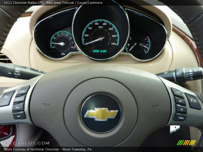Red Jewel Tintcoat / Cocoa/Cashmere 2011 Chevrolet Malibu LTZ