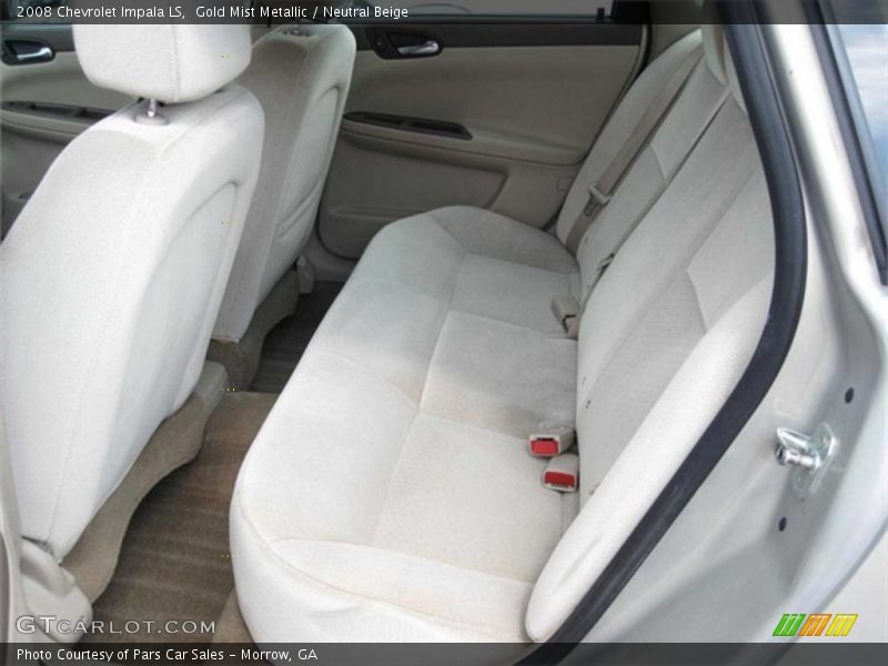 Gold Mist Metallic / Neutral Beige 2008 Chevrolet Impala LS