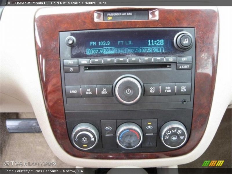 Gold Mist Metallic / Neutral Beige 2008 Chevrolet Impala LS