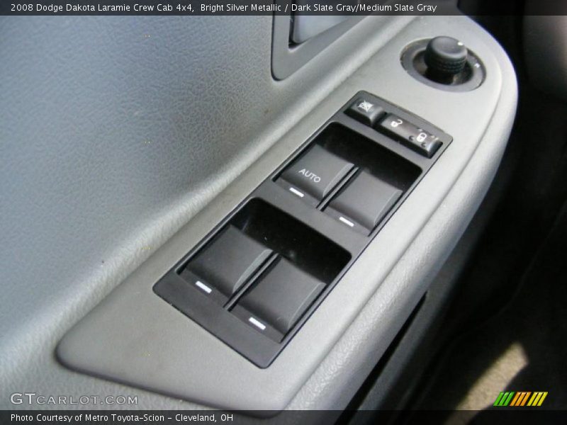 Bright Silver Metallic / Dark Slate Gray/Medium Slate Gray 2008 Dodge Dakota Laramie Crew Cab 4x4
