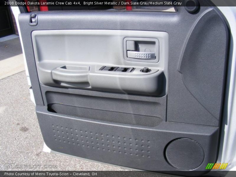 Bright Silver Metallic / Dark Slate Gray/Medium Slate Gray 2008 Dodge Dakota Laramie Crew Cab 4x4