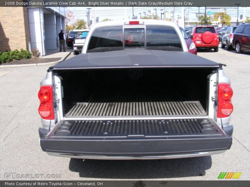 Bright Silver Metallic / Dark Slate Gray/Medium Slate Gray 2008 Dodge Dakota Laramie Crew Cab 4x4