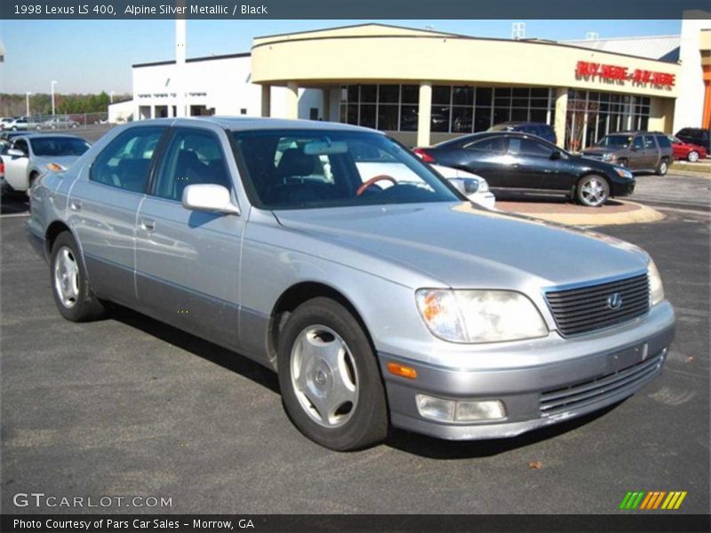 Alpine Silver Metallic / Black 1998 Lexus LS 400