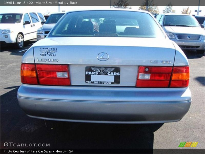 Alpine Silver Metallic / Black 1998 Lexus LS 400