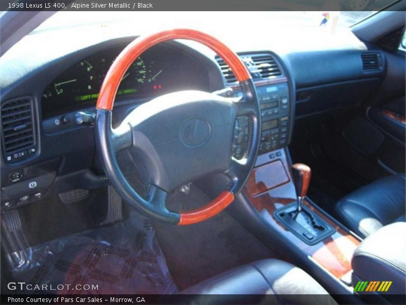 Alpine Silver Metallic / Black 1998 Lexus LS 400