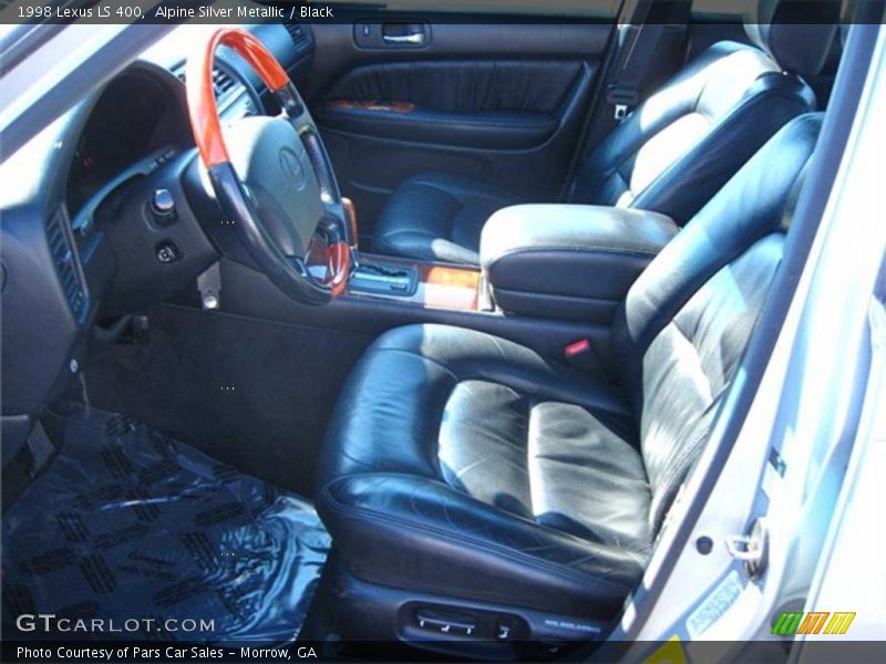 Alpine Silver Metallic / Black 1998 Lexus LS 400