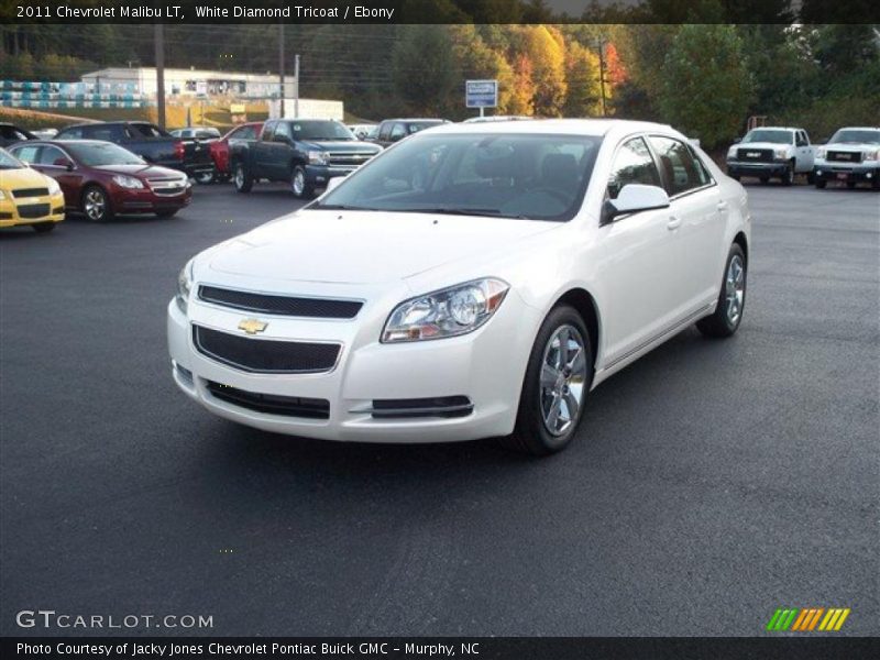 White Diamond Tricoat / Ebony 2011 Chevrolet Malibu LT