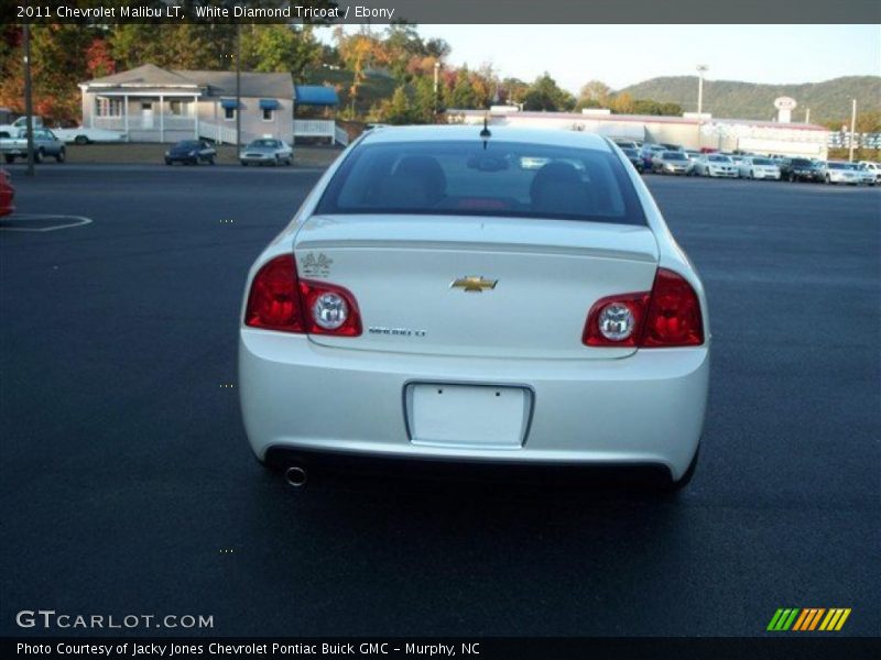 White Diamond Tricoat / Ebony 2011 Chevrolet Malibu LT