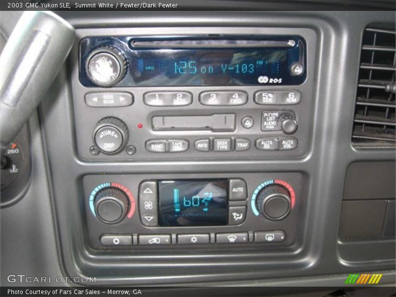 Controls of 2003 Yukon SLE