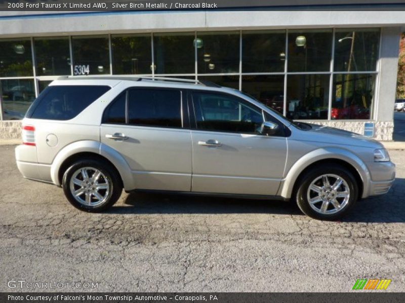 Silver Birch Metallic / Charcoal Black 2008 Ford Taurus X Limited AWD